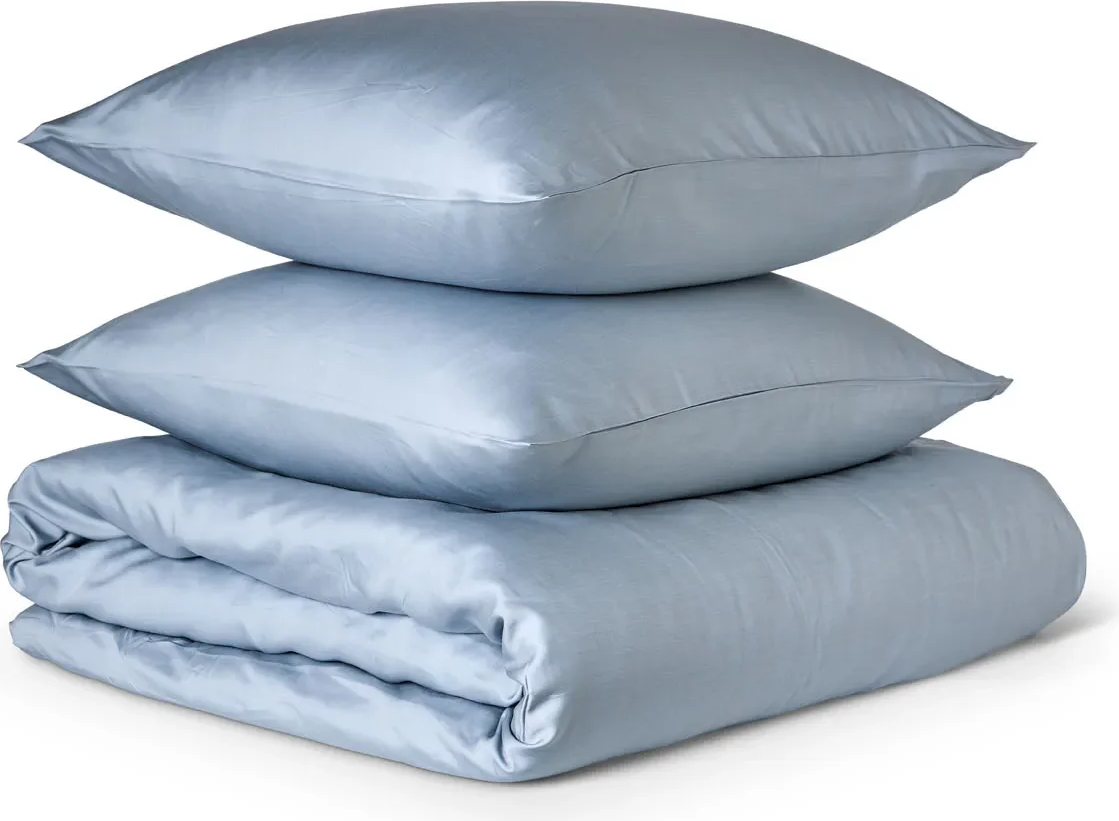 Dynebetræk Bremdals Pure Dreams 100% bambusviskose lyseblå 200x200 cm