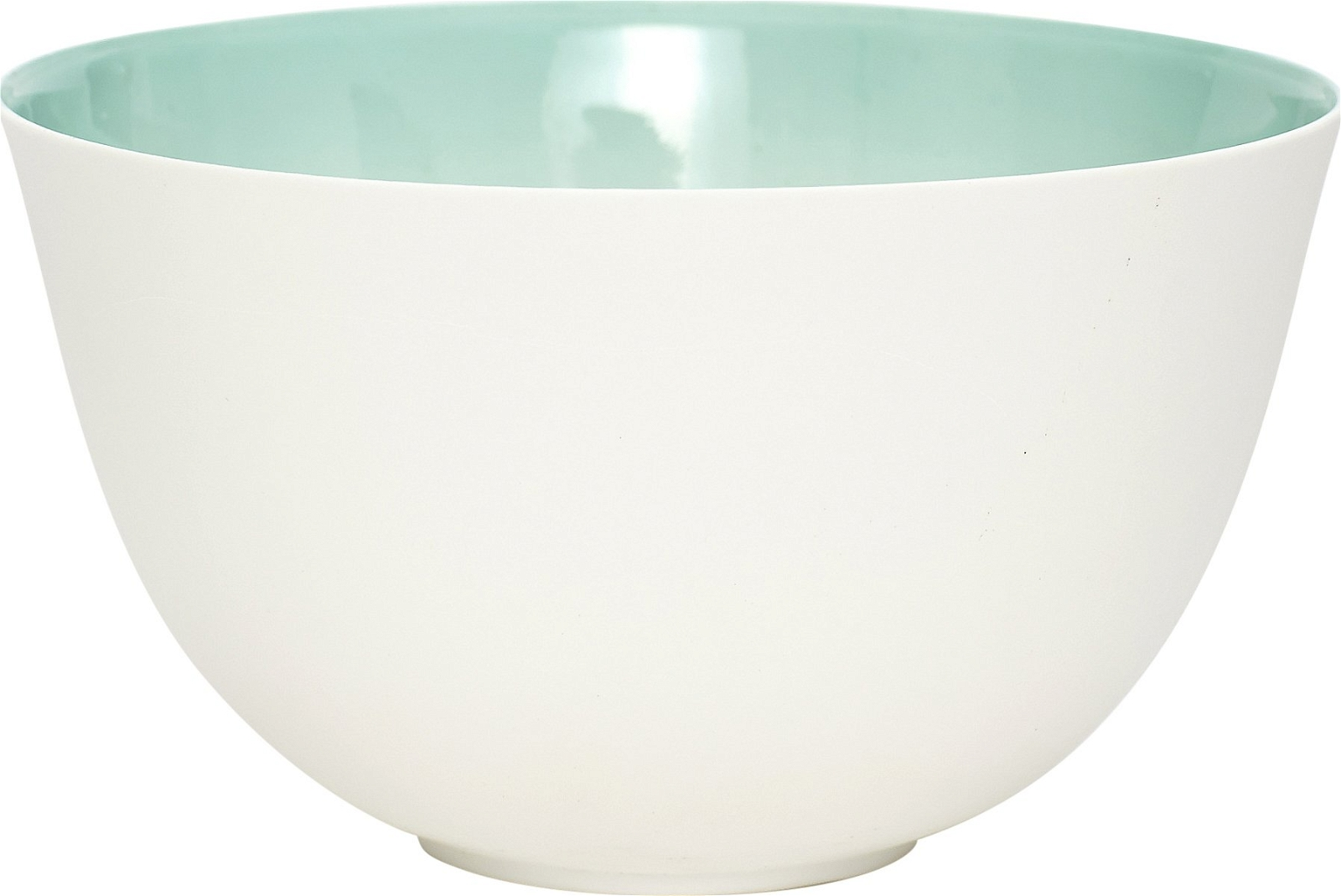 Skål Hübsch Cernunnos porcelæn turkis/hvid Ø15 x H9 cm serveringsskål