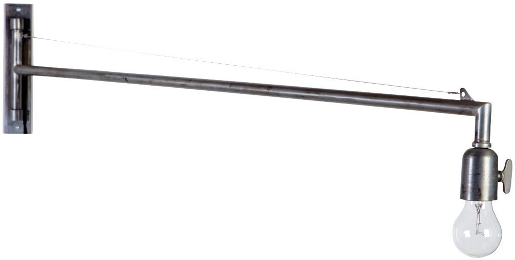 Væglampe House Doctor Factory Swing industriel indendørs jern grå 120 x 25 cm