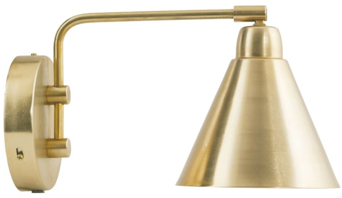 Væglampe House Doctor Game i jern med messingfinish Ø20 cm