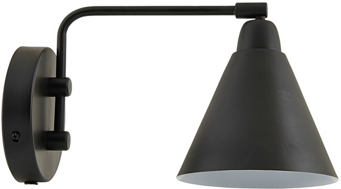 Væglampe House Doctor Game indendørslampe Ø20 cm sort jern E14 pærevalg 2,2 m ledning