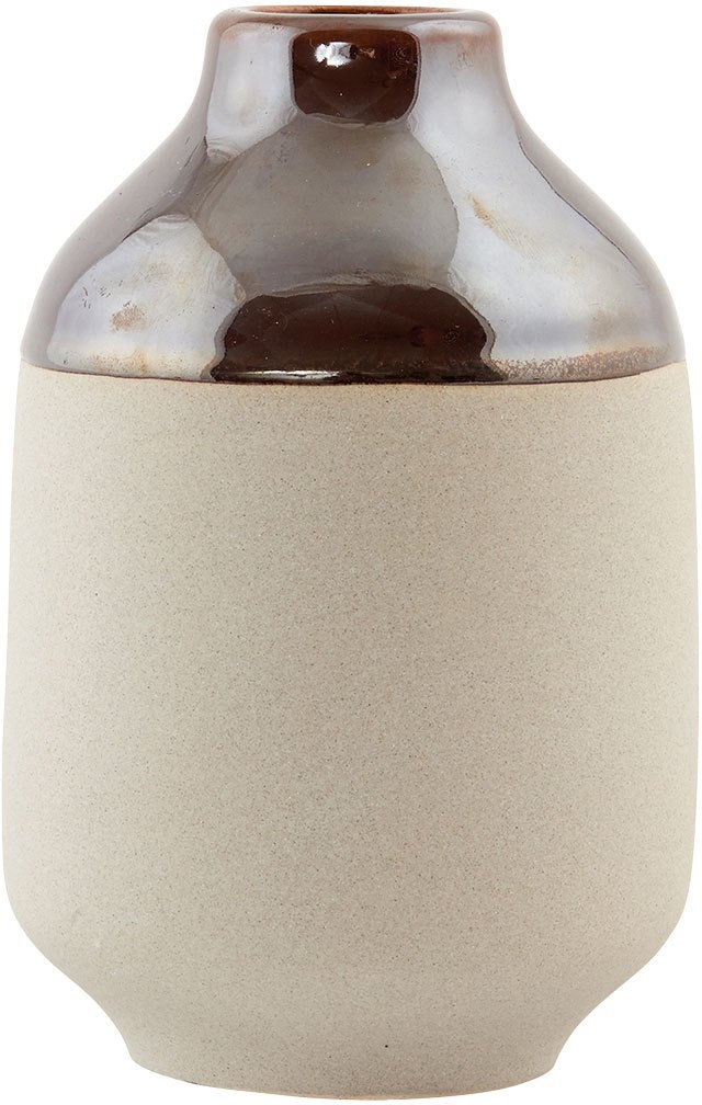 Vase House Doctor Earth dekorationsvase ler brun Ø10 x H15 cm