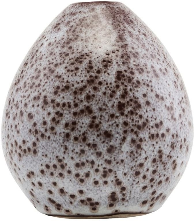 Vase House Doctor Baby Spume fajance Ø9 x H10 cm med spottet mønster