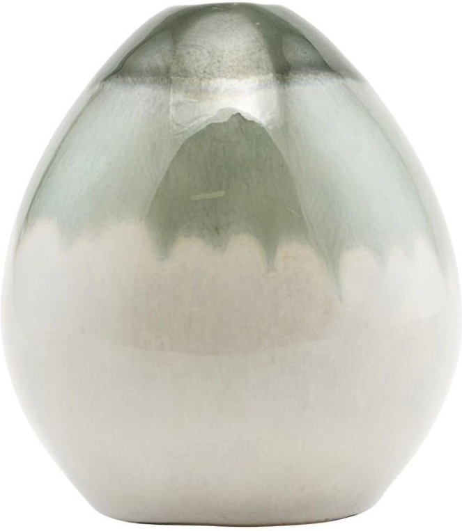 Vase House Doctor Baby sagegrøn fajance Ø9×H10 cm