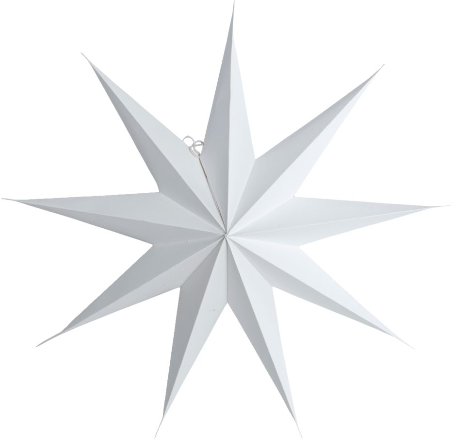 Julestjerne House Doctor 9 Point hvid Ø60 cm papir hængestjerne julepynt