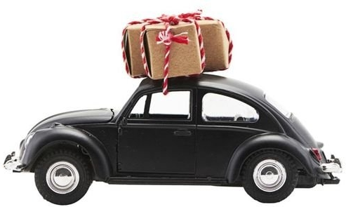 Juledekoration House Doctor Xmas Car julebil-ornament sort 12,5 cm