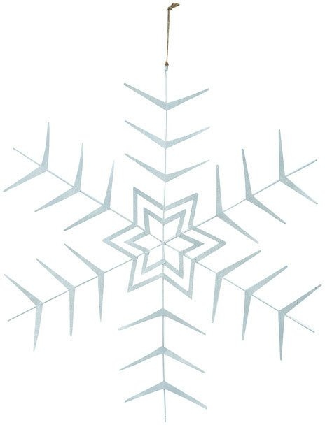 Juleornament House Doctor Crystal i papir sølv Ø10 cm