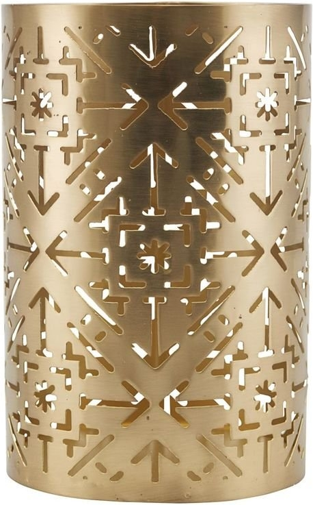 Fyrfadsstage House Doctor Wilma messing Ø11,5 x H18 cm