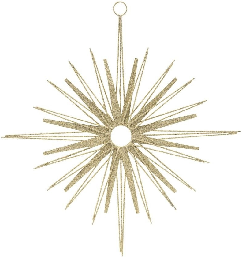 Ornament House Doctor Spira Ø30 cm champagne metal og mica julepynt dekoration