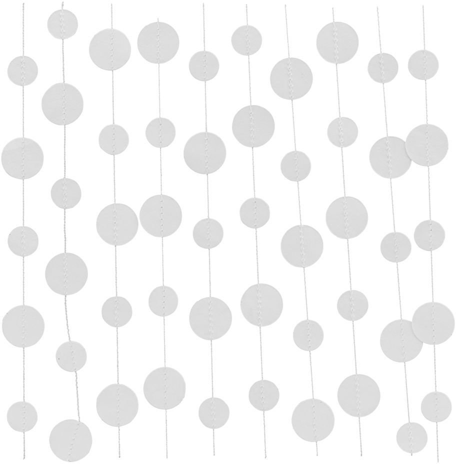 House Doctor Dot julepynt guirlande 5 m papir hvid