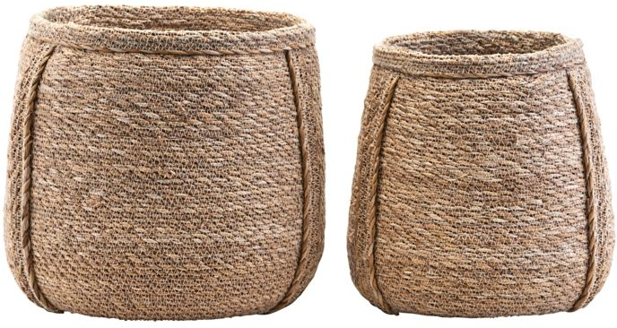 Kurve House Doctor Plant sæt á 2 i søgræs natur Ø25/27 x H25/27 cm