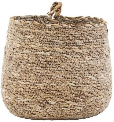 Kurv House Doctor Hang i naturligt søgræs D18xH16 cm - stilfuld væghængt opbevaring