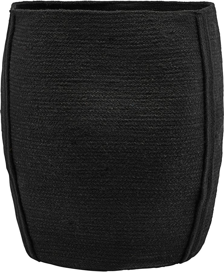 Opbevaringskurv House Doctor Drum Sort Jute Ø40 x H45