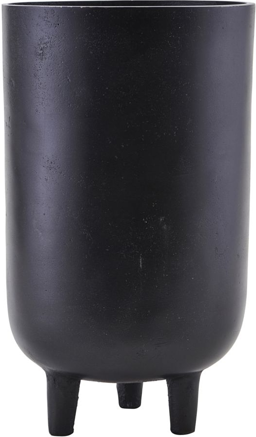 Urtepotte House Doctor Jang aluminium sort Ø15 x H26 cm
