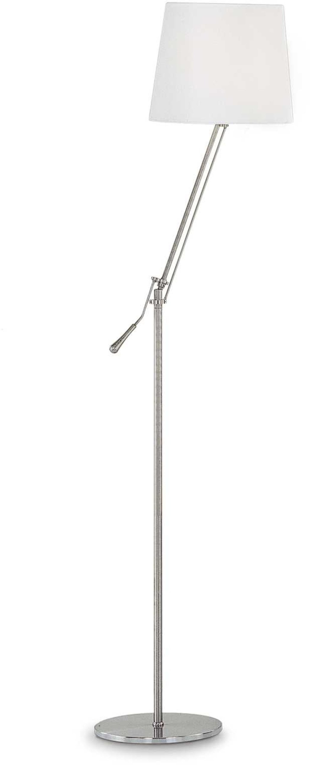 Gulvlampe Ideal Lux Regol Ø32 x H163 cm hvid-krom med justerbar diffusor E27