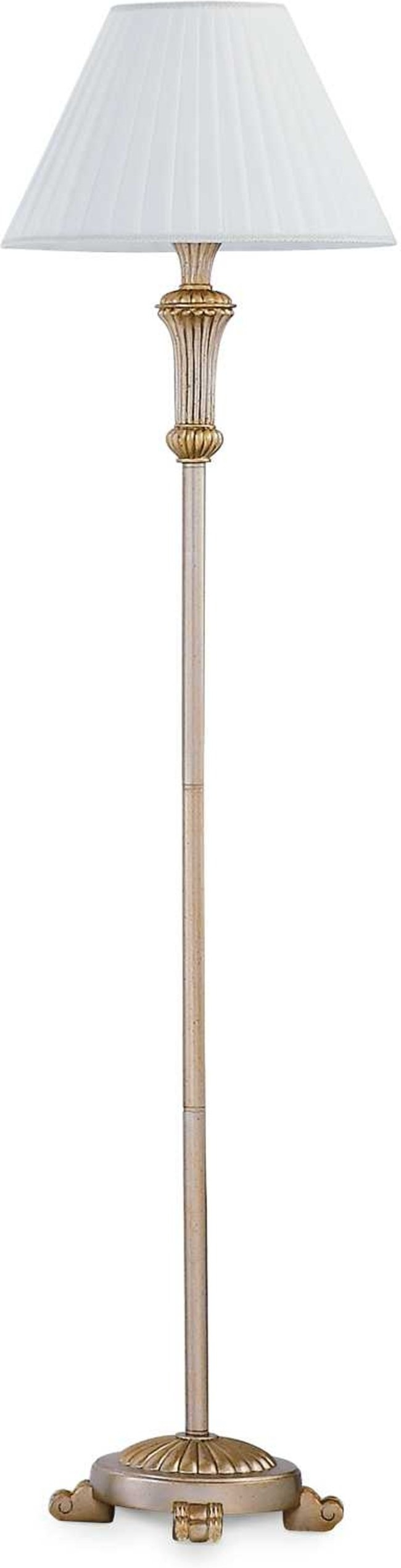 Gulvlampe Ideal Lux Firenze bladguld finish Ø42 x H165 cm