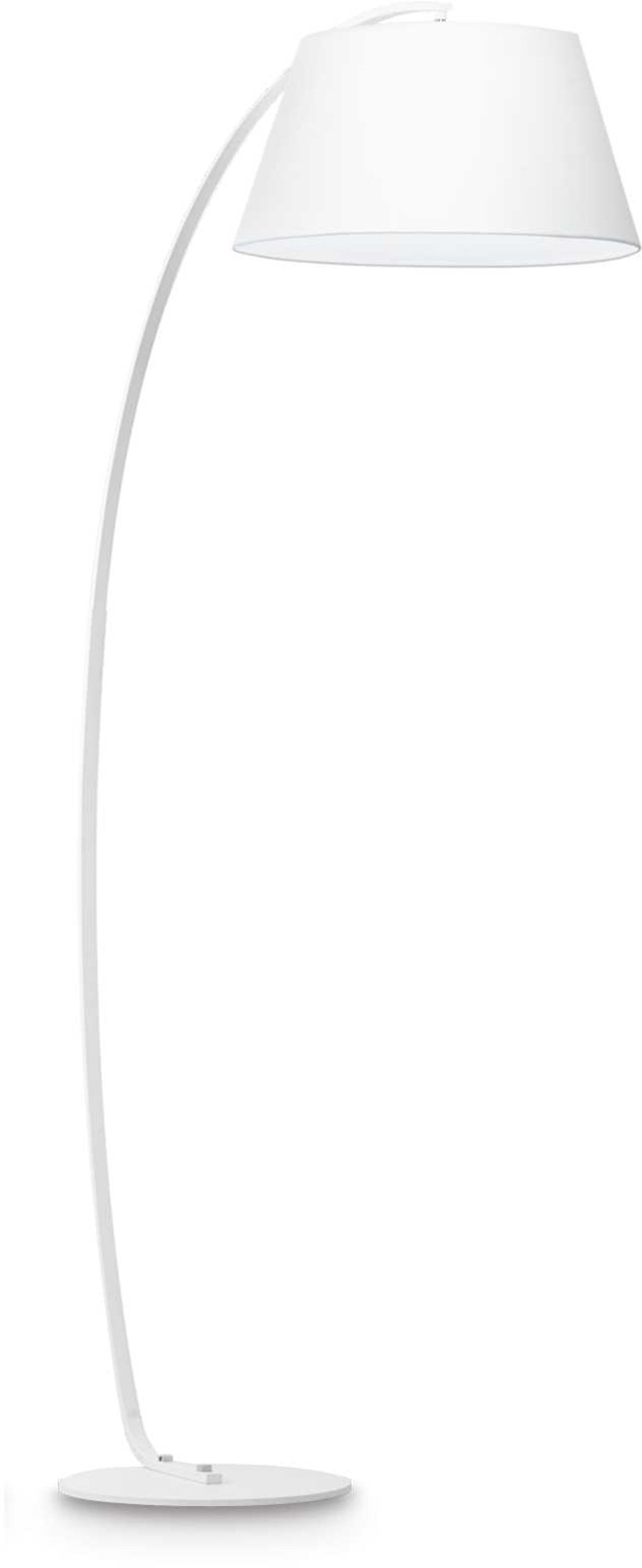 Gulvlampe Ideal Lux Pagoda hvid metal/stof Ø47 cm H184 cm