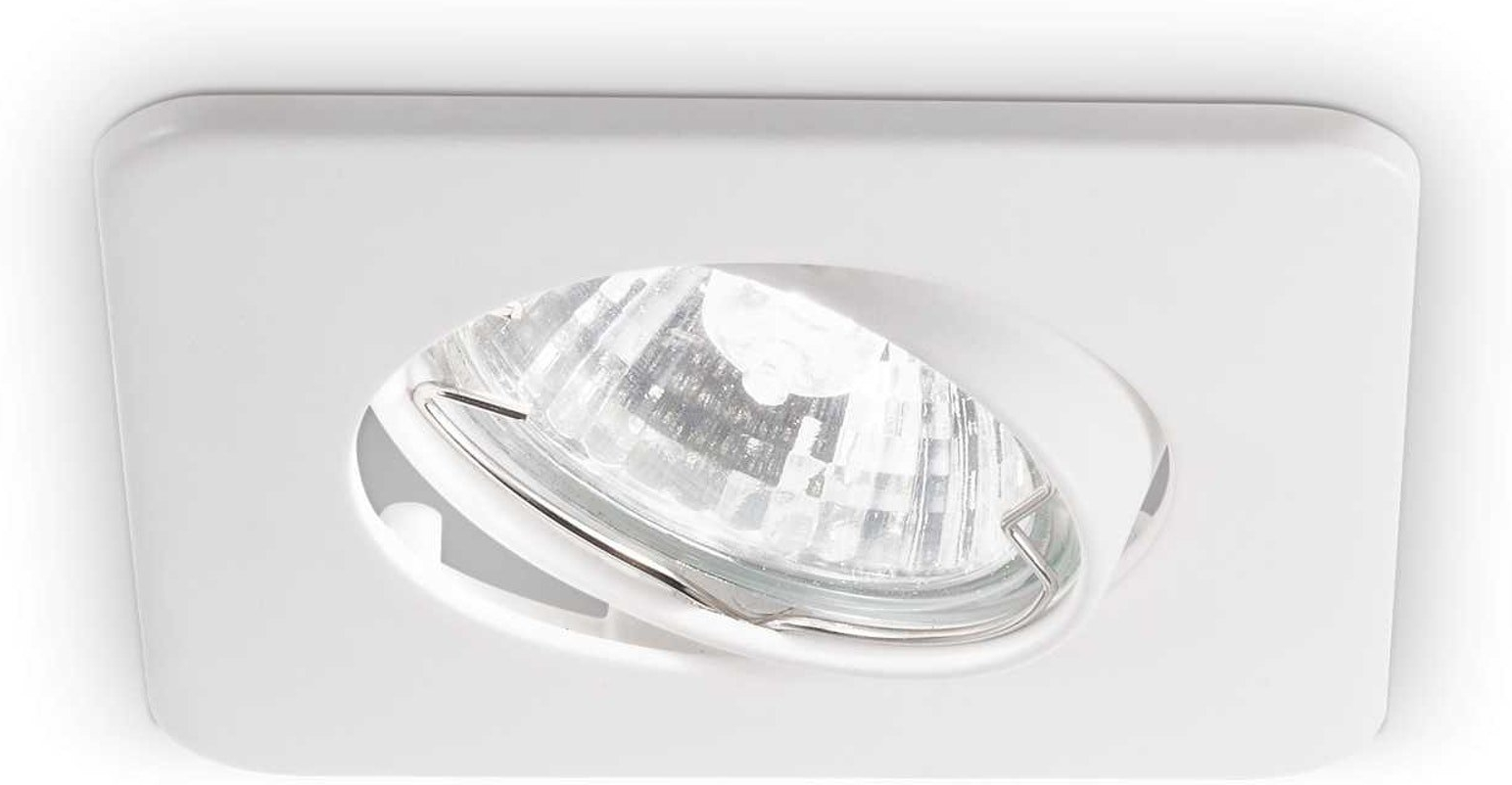 Indbygningslampe/spot Ideal Lux Lounge hvid metal GU10 Ø9 cm