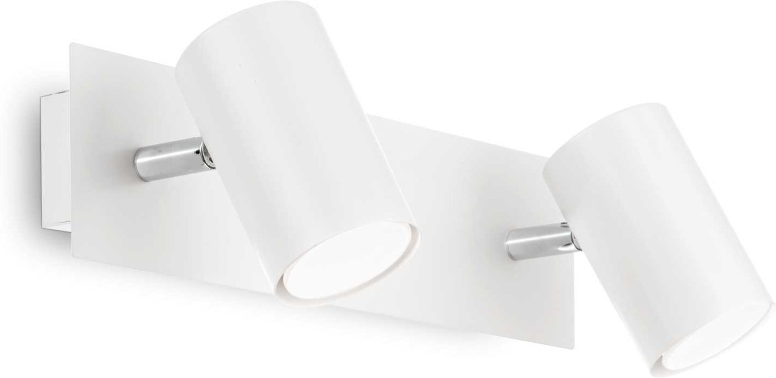 Væglampe Ideal Lux Spot hvid metal indendørs med justerbare diffusorer 2xGU10 50W