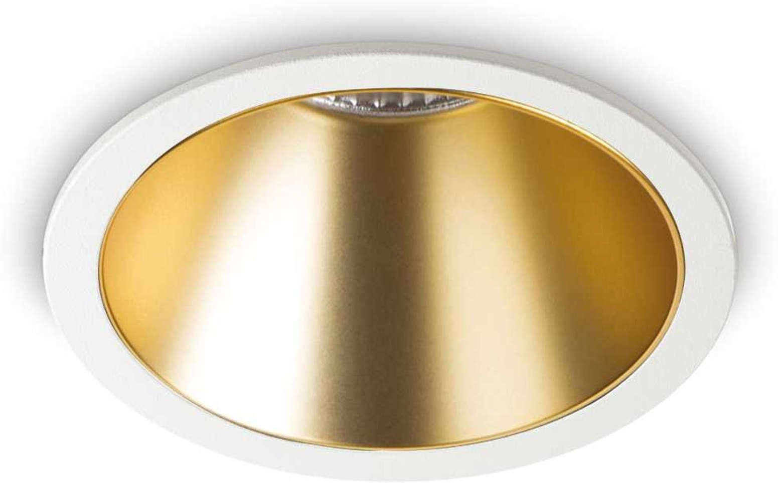 Indbygningslampe Ideal Lux Game Ø8,5 cm Guld LED 3000K 1000 lm