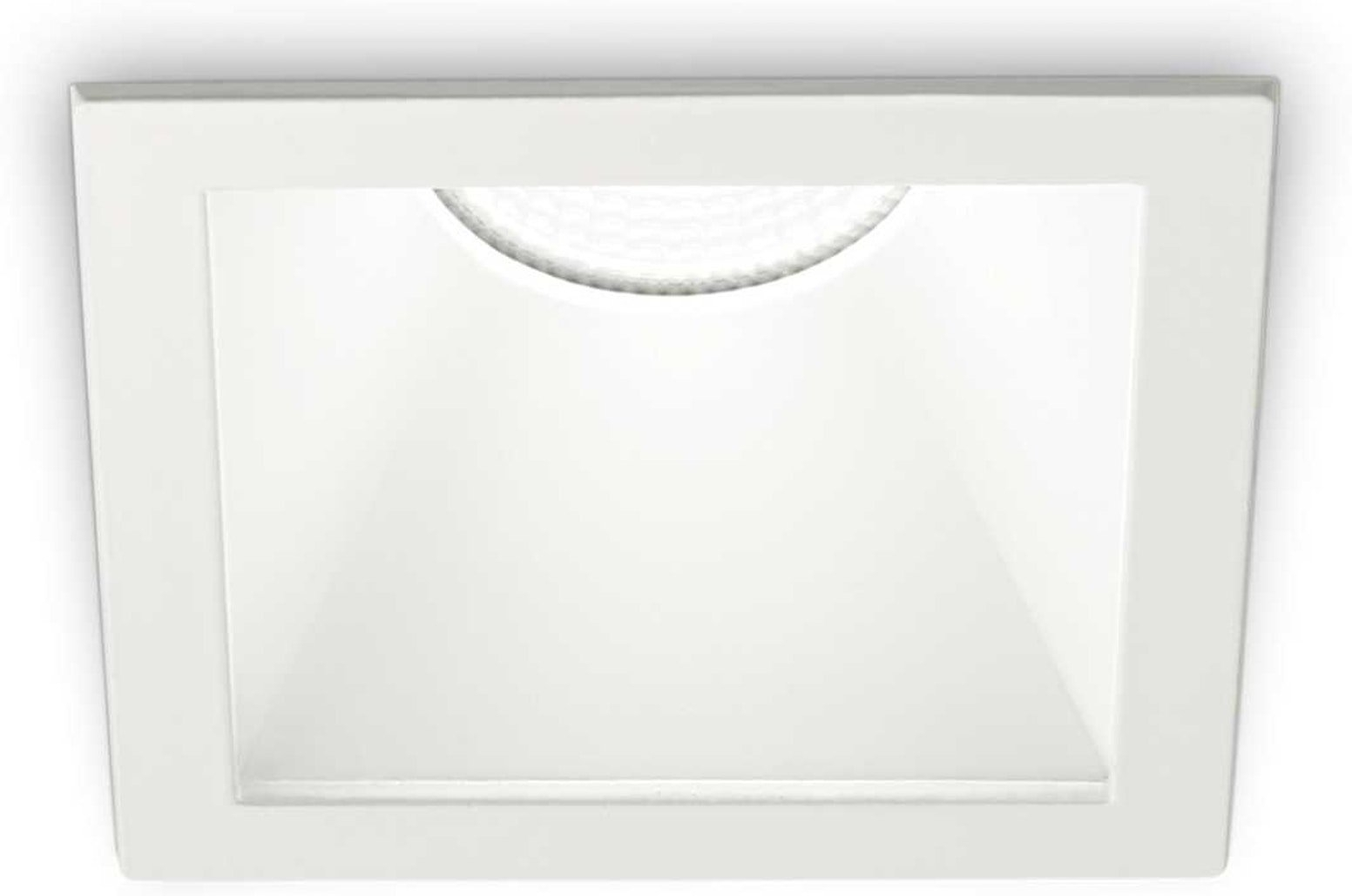 Indbygningslampe Ideal Lux Game firkantet hvid aluminium LED downlight 3000K 1000lm 11W IP20