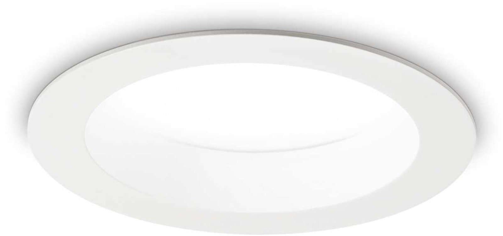 Ideal Lux Basic indbygningslampe downlight Model 2 Ø14,4 x H7,1 cm LED 3000K 1550 lm IP44 aluminium