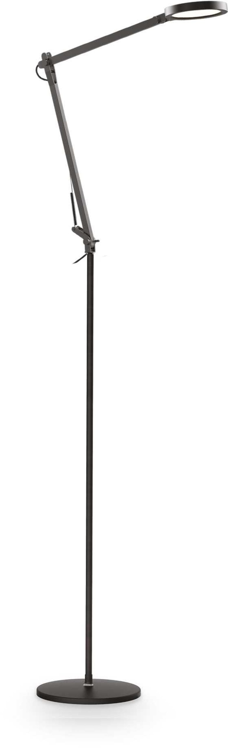 Gulvlampe Ideal Lux Futura LED standlampe sort med dimmer 10W Ø12×H145 cm