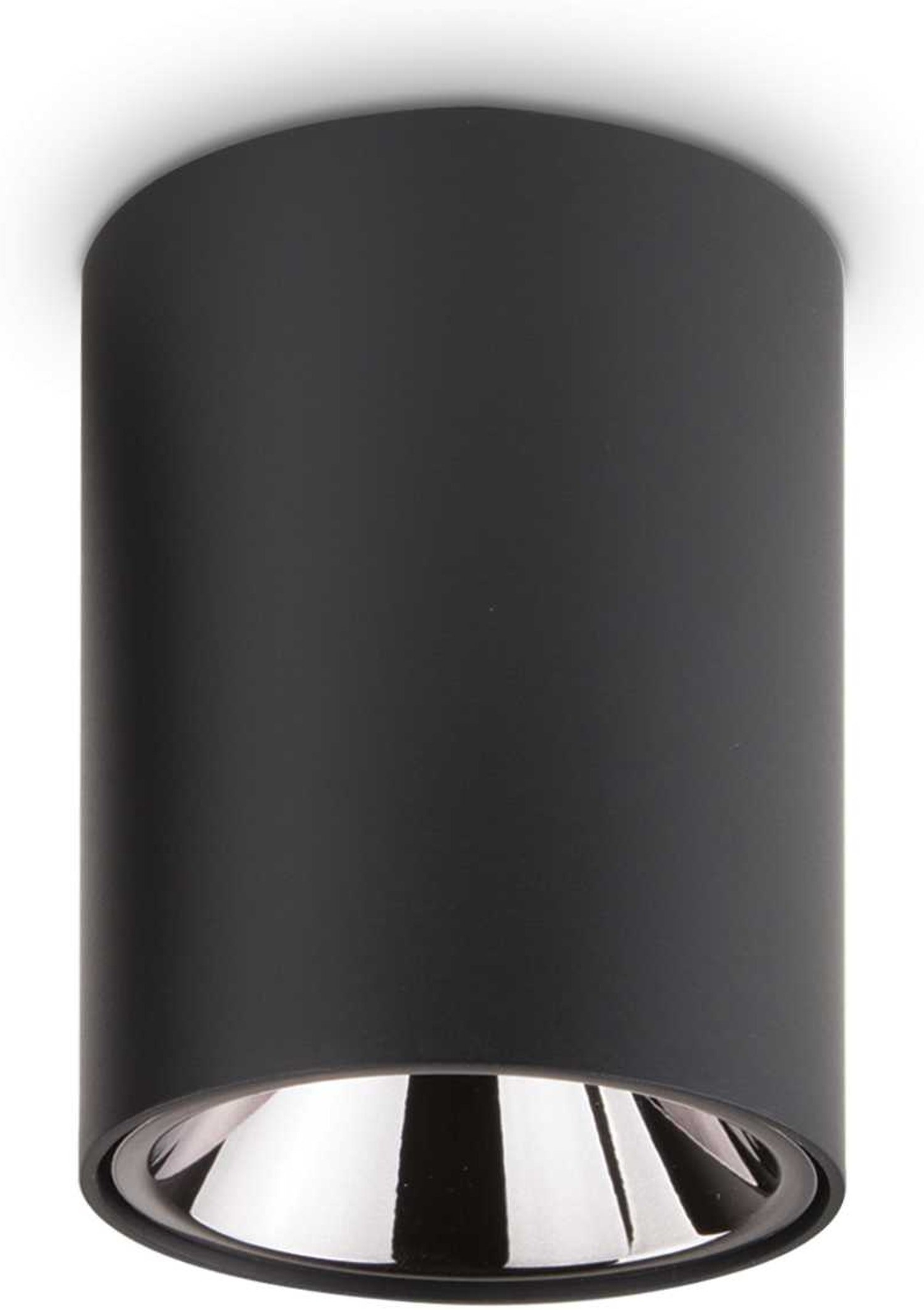 Loftlampe Ideal Lux Nitro Ø8 x H10,5 cm sort integreret LED 10W 900 lm indendørs