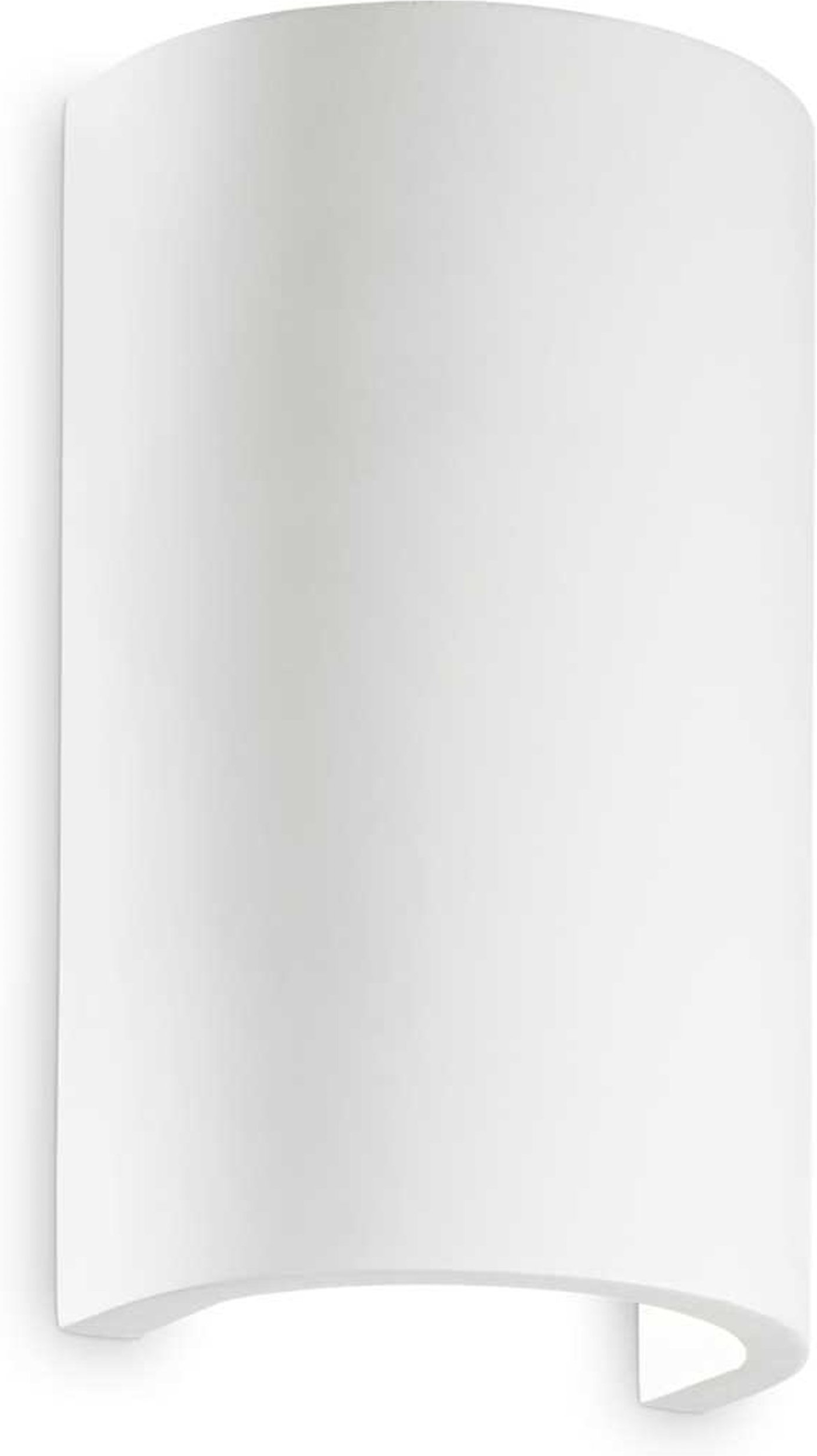 Væglampe Ideal Lux Flash Gesso hvid gips 18x11x11 cm