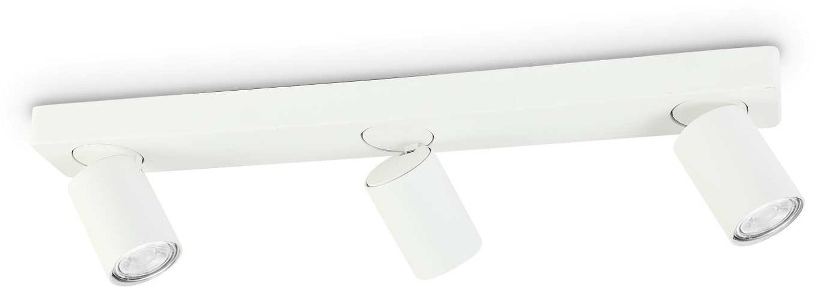 Loftlampe Ideal Lux Rudy hvid metal 3xGU10 LED 480 lm 3000K