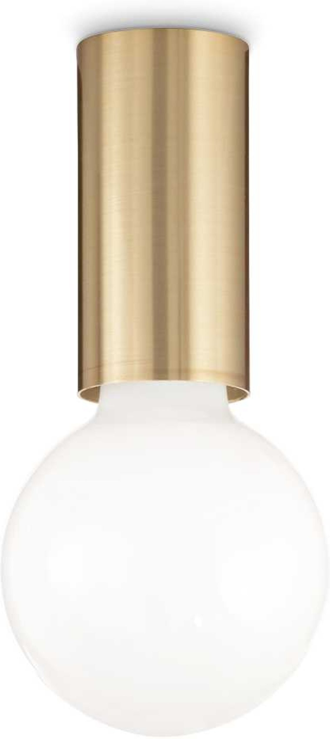 Loftlampe Ideal Lux Petit Ø5×10 cm messing metal - elegant minimalistisk belysning med E27-pære 3000K IP20