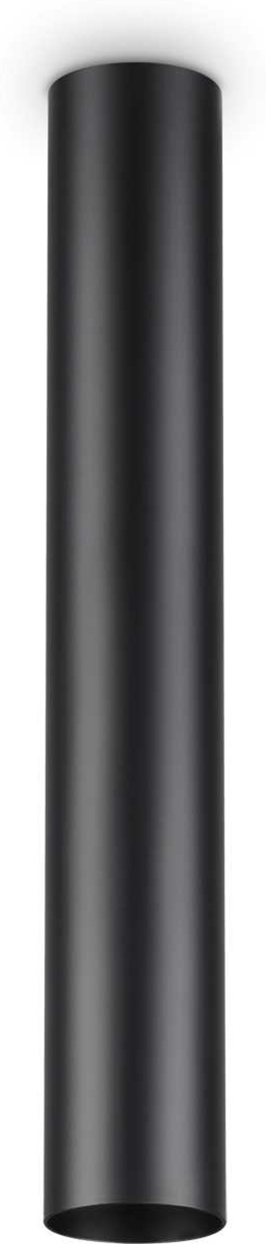 Loftslampe Ideal Lux Look - sort metal Ø6 x H40 cm med GU10-pære 480 lm indendørs