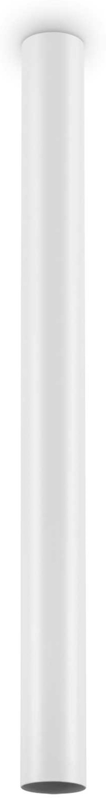 Loftslampe Ideal Lux Look Hvid Metal Ø6 x H75 cm med GU10 LED-pære 480 lm 3000K