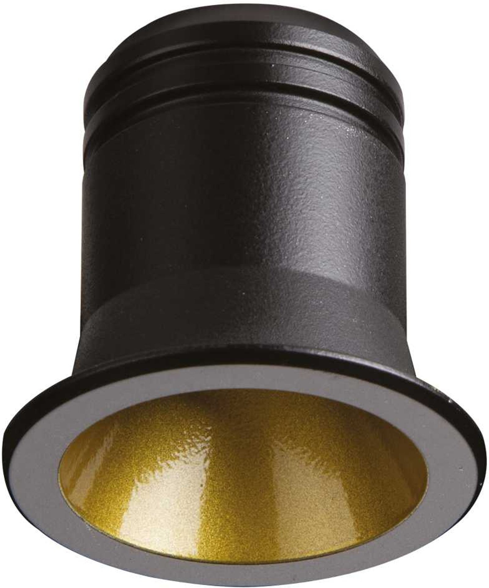 Indbygningsspot Ideal Lux Virus 3W LED Ø40 Sort/Guld