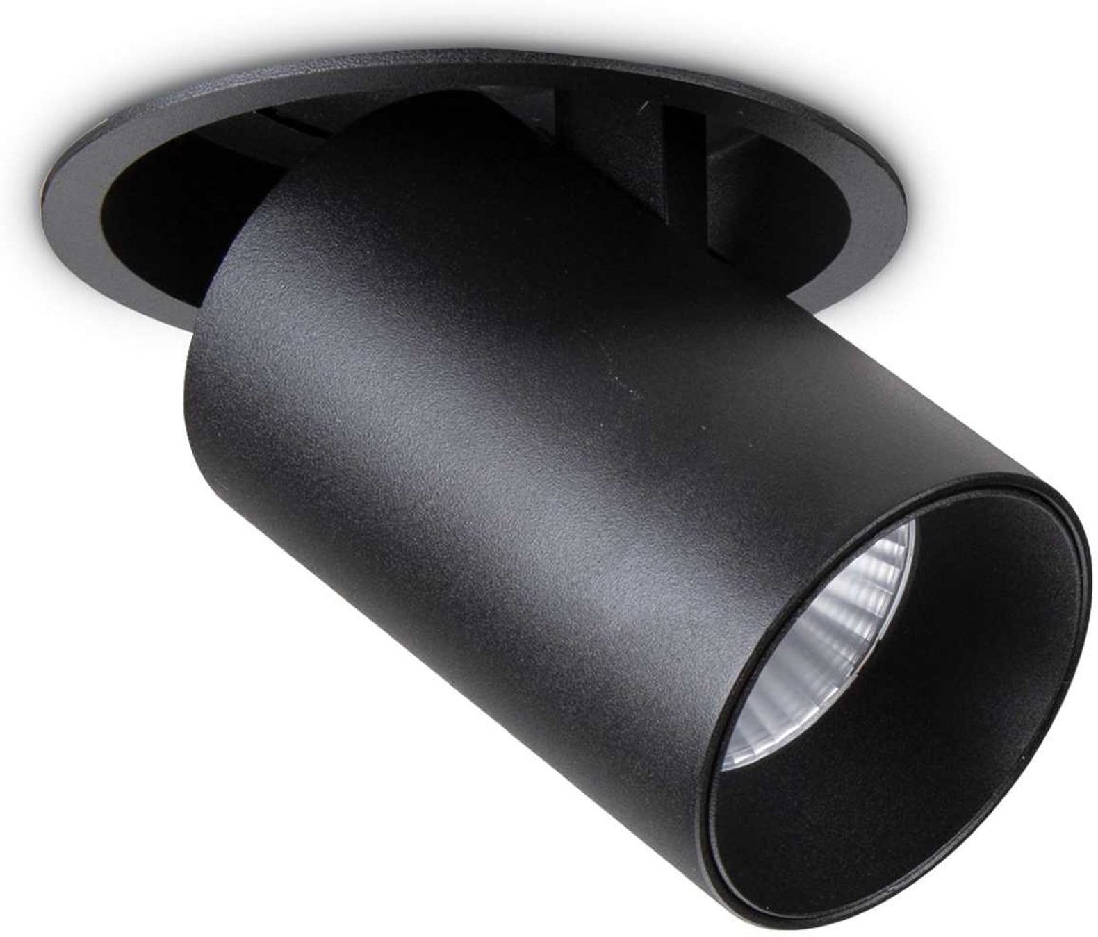 Indbygningslampe Ideal Lux Nova LED 12W 1000 lm Ø10 x H11 cm sort 3000 K