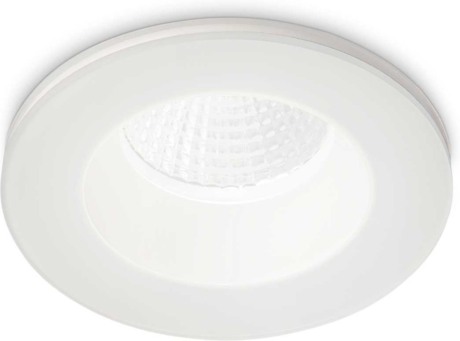 Indbygningslampe Ideal Lux Room-65 LED Ø9,8 cm H5 cm IP65 hvid 800 lm 3000 K