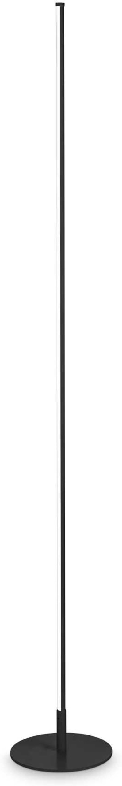 Gulvlampe Ideal Lux Yoko integreret LED Ø20 x H146,5 cm 1500 lm 3000 K sort