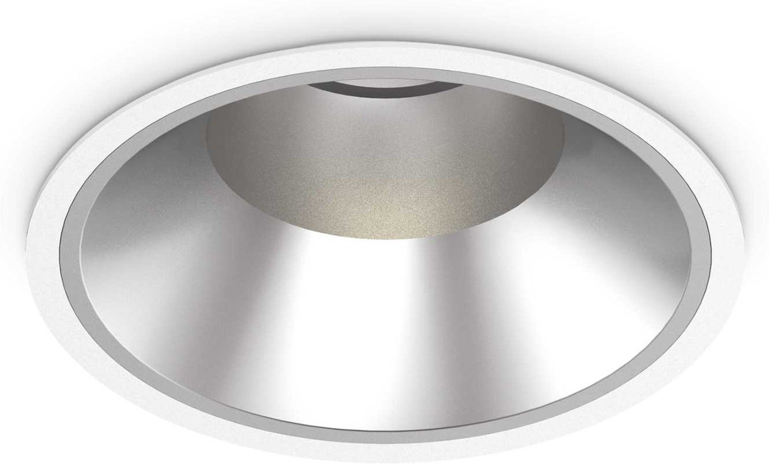 Indbygningslampe Ideal Lux Off integreret 42W LED 4600 lm 3000K Ø21,8 cm H13,2 cm IP54/IP20 Aluminium Metal Hvid