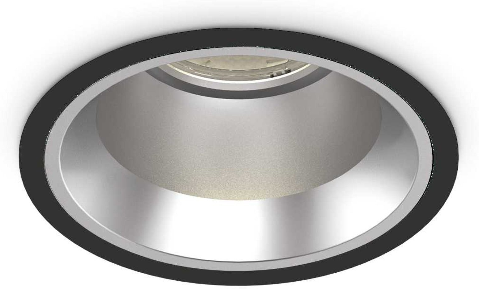 Indbygningslampe Ideal Lux Off sort LED downlight 3000 K 15 W 1500 lm Ø11 cm IP54