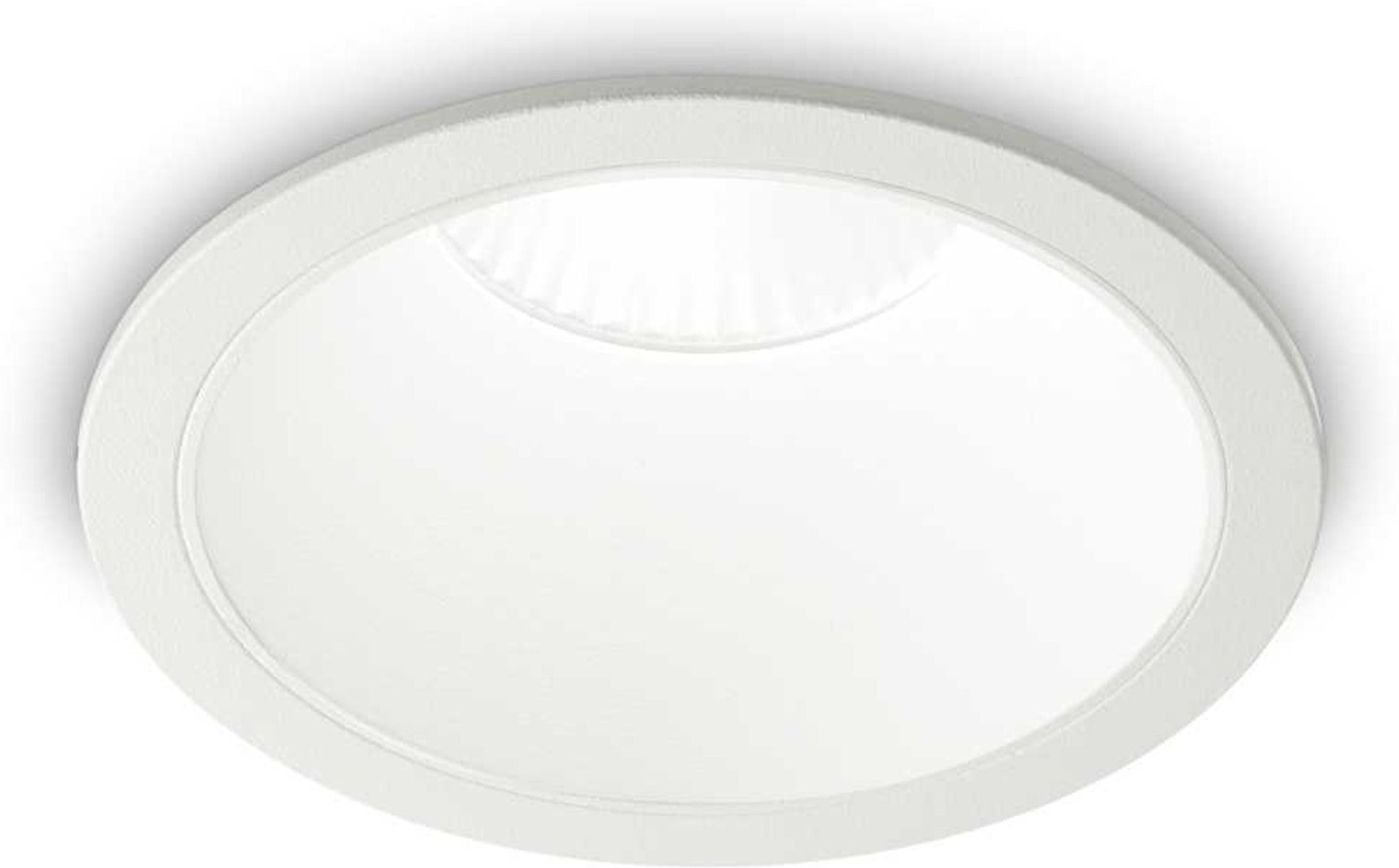 Indbygningsspot rund Ideal Lux Game Ø8,5 cm hvid 4000 K LED 1080 lm IP20