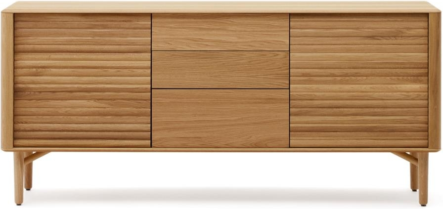 Skænk/sideboard Kave Home Lenon egetræsfinér natur 155×45×86 cm