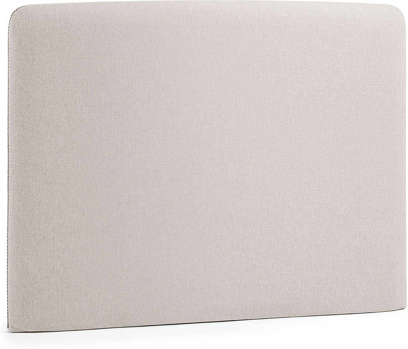 Sengegavl Kave Home Dyla polstret / hovedgærde i beige stof H76xB108 cm nordisk design bæredygtig Teflon pletafvisende