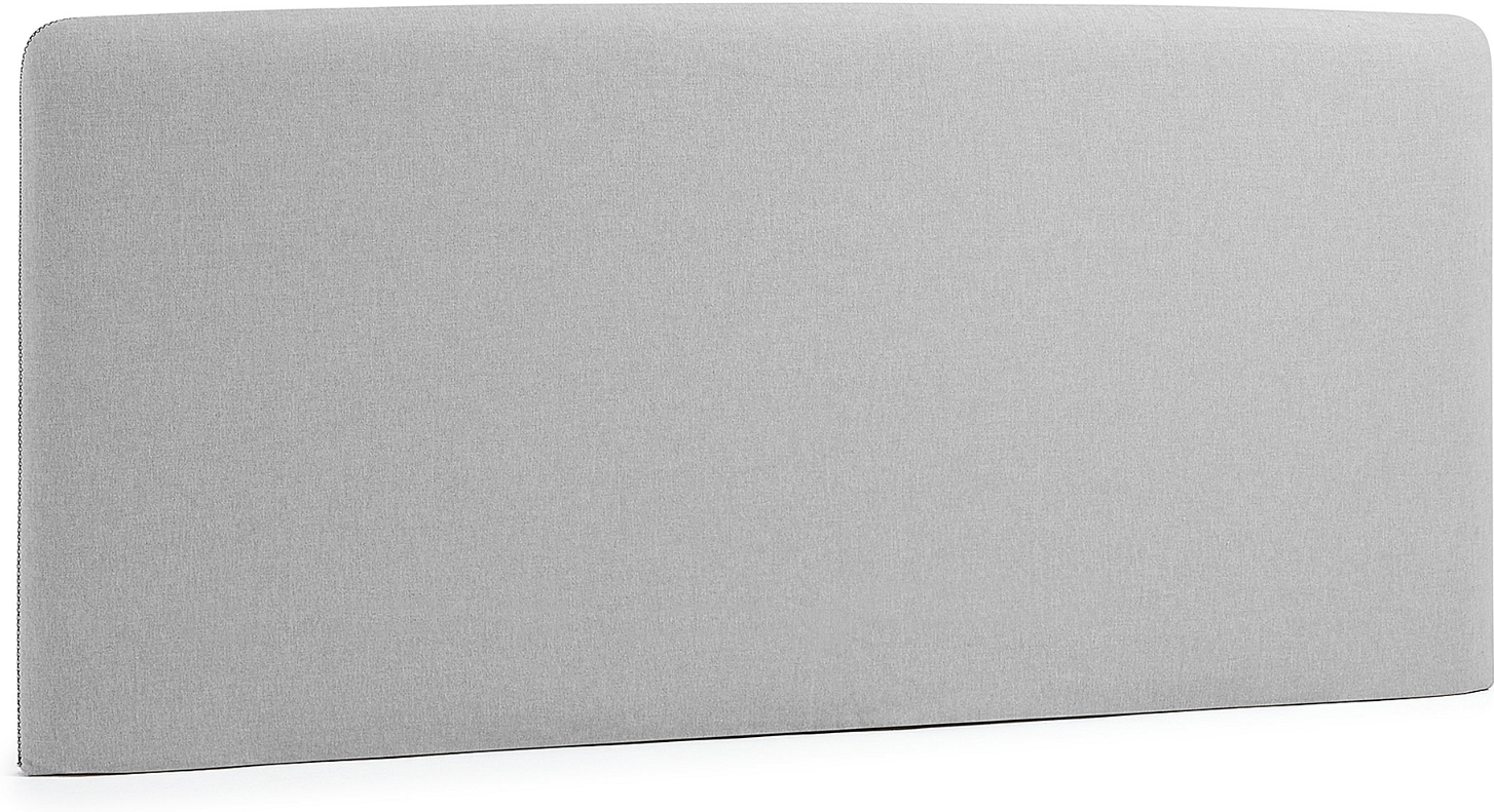 Sengegavl Kave Home Dyla polstret grå H76 x B168 x D7 cm