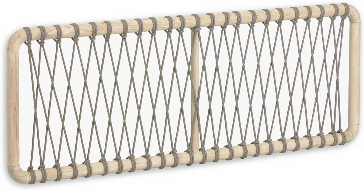 Sengegavl Kave Home Aberash rustik massiv mindi-træ natur 60x165 cm