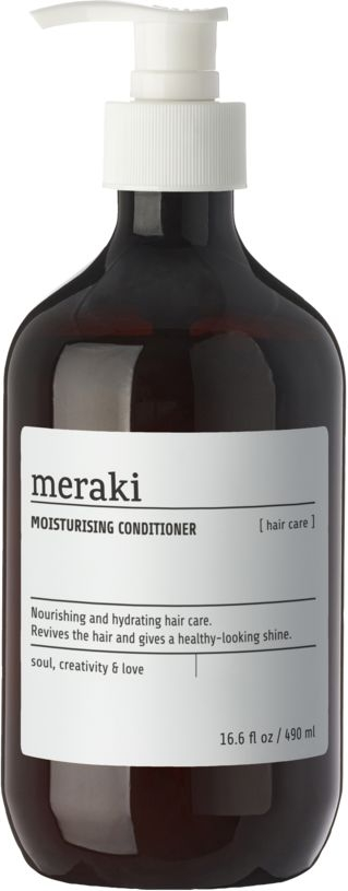 Balsam Meraki Moisturising Conditioner - intensivt fugtboost med kokosolie & Provitamin B5, 490 ml