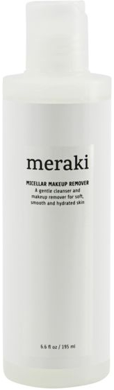 Makeupfjerner Meraki Micellar 195 ml - skånsom rengøring med aloe vera, glycerin & earth marine water, svanemærket & COSMOS øko