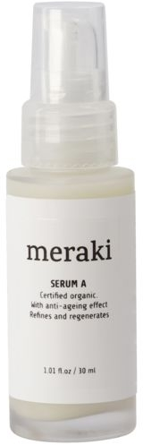 Ansigtsserum Meraki Serum A - parfumefri anti-age fugtserum med hyaluronsyre & jojobaolie, økologisk COSMOS Svanemærket