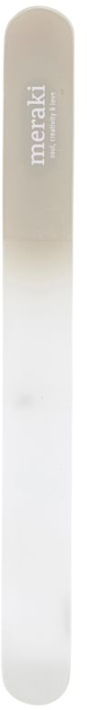 Glasneglefil Meraki Neglefil-serie grå med etui, 19,4 cm