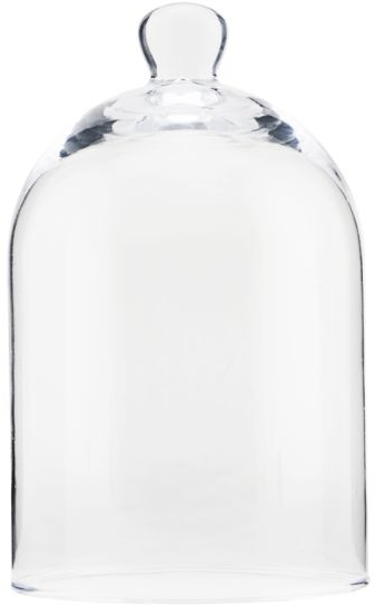 Glasklokke Meraki Domie Ø12 x H19,8 cm - elegant displayboks til duftlys og dekoration