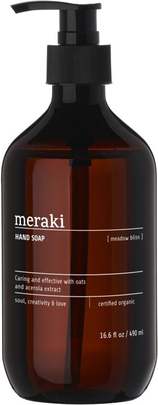 Håndsæbe Meraki Meadow bliss 490 ml, økologisk & fugtgivende med frisk citrusduft